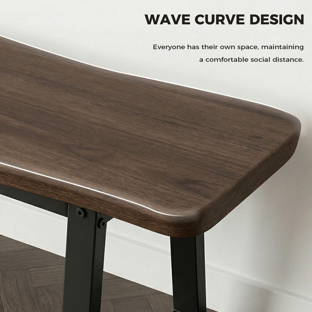 FUQARHY 59-Inch Dining Benches, Set of Two