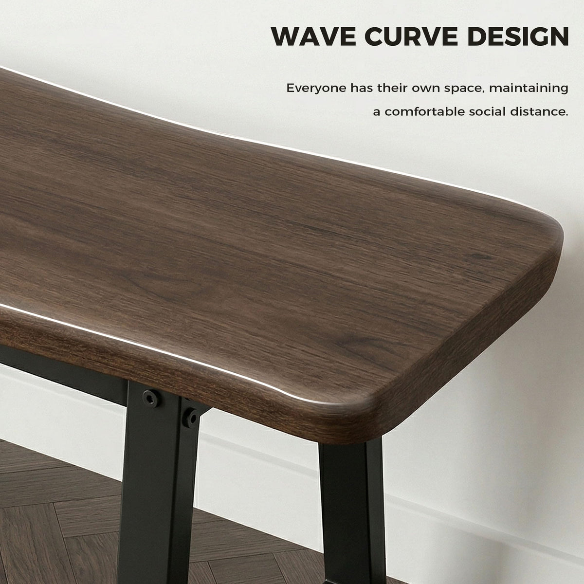 FUQARHY 59-Inch Dining Benches, Set of Two