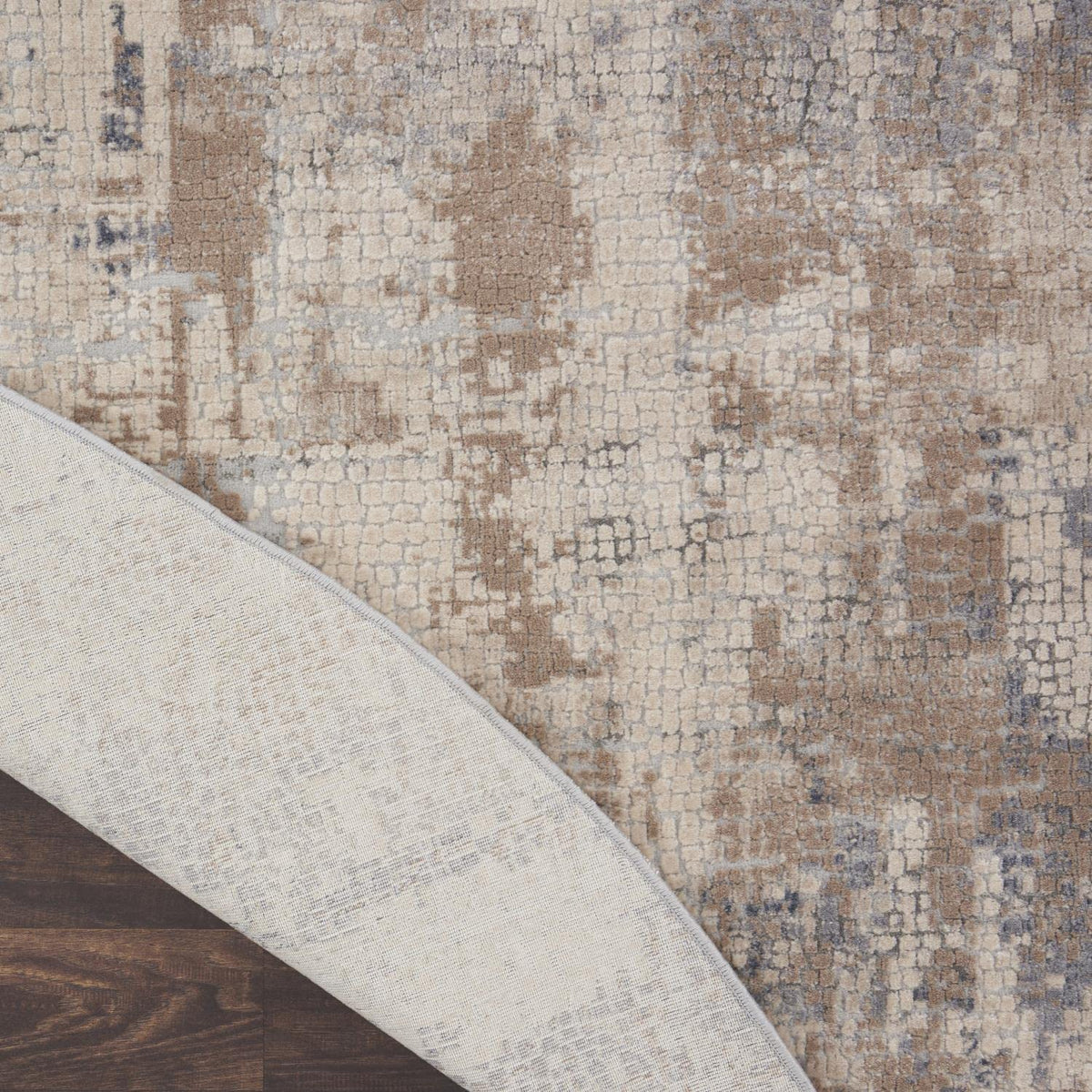 Nourison Rustic Beige and Grey Area Rug