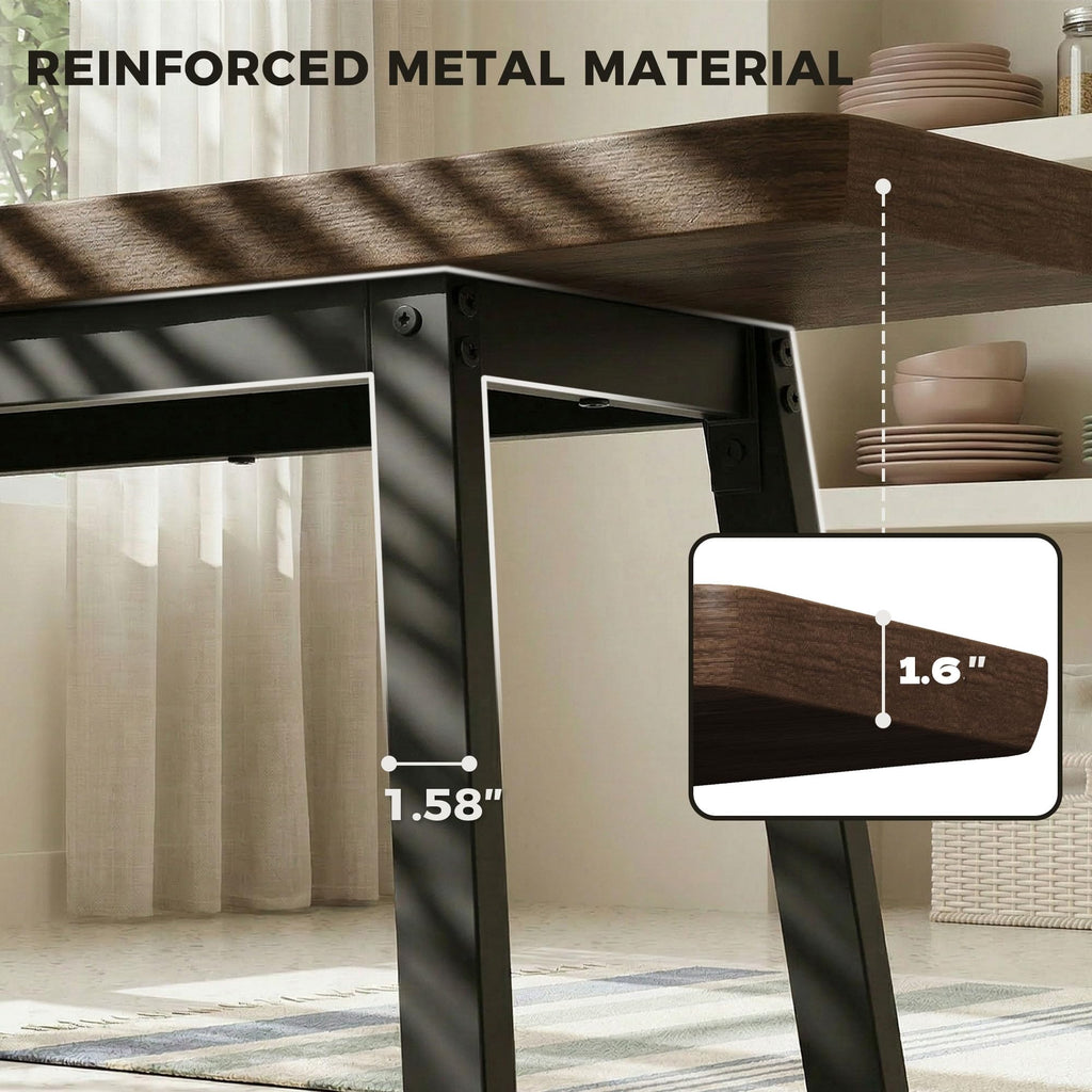 FUQARHY 59-Inch Dining Benches, Set of Two