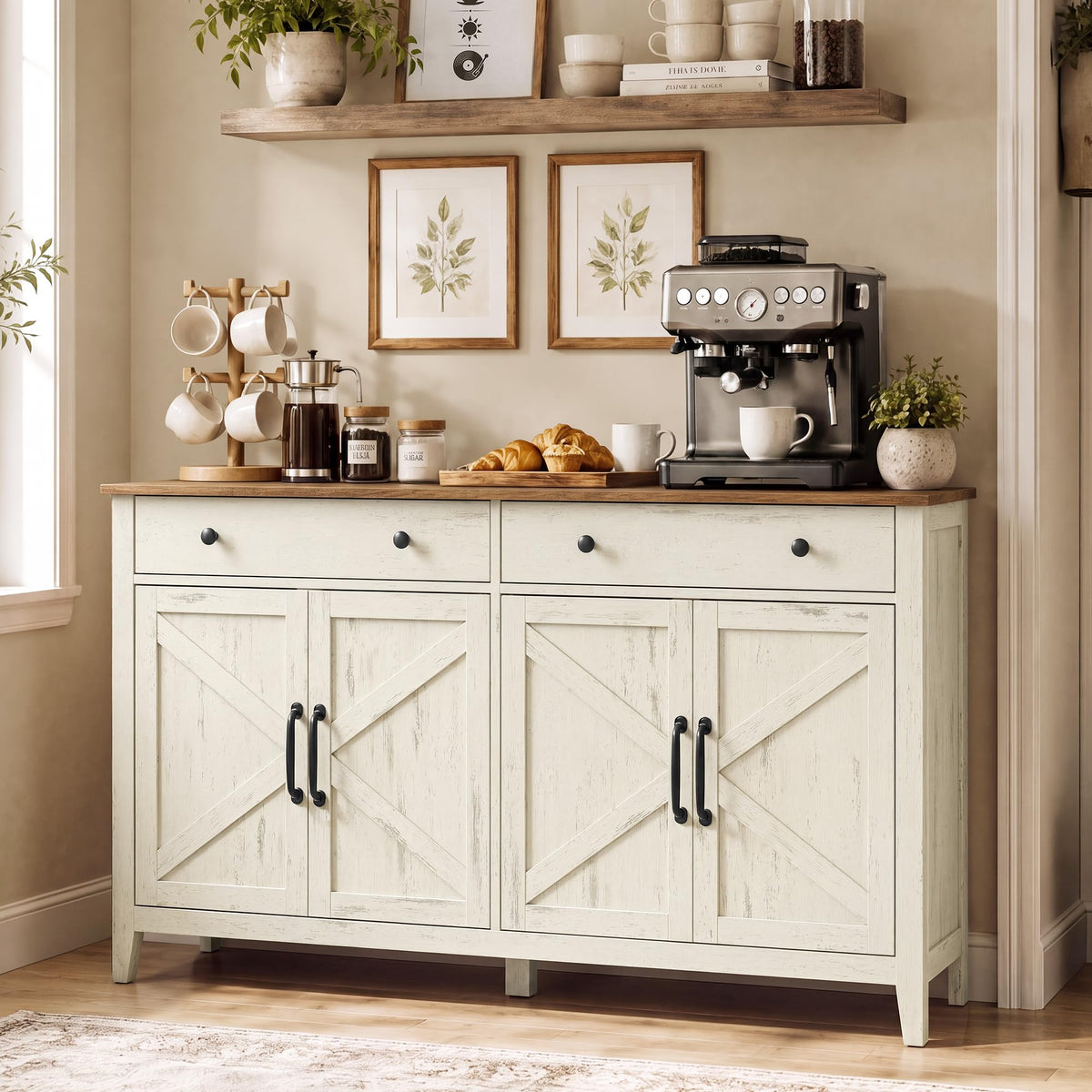 VASAGLE LIRY Buffet and Coffee Bar Cabinet