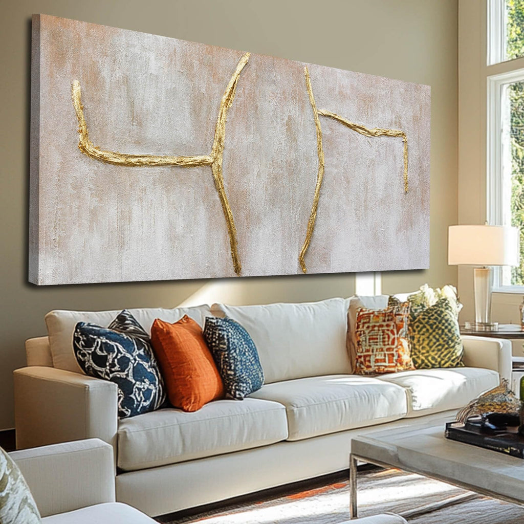 XIANSHOU Abstract Branch Canvas Wall Art