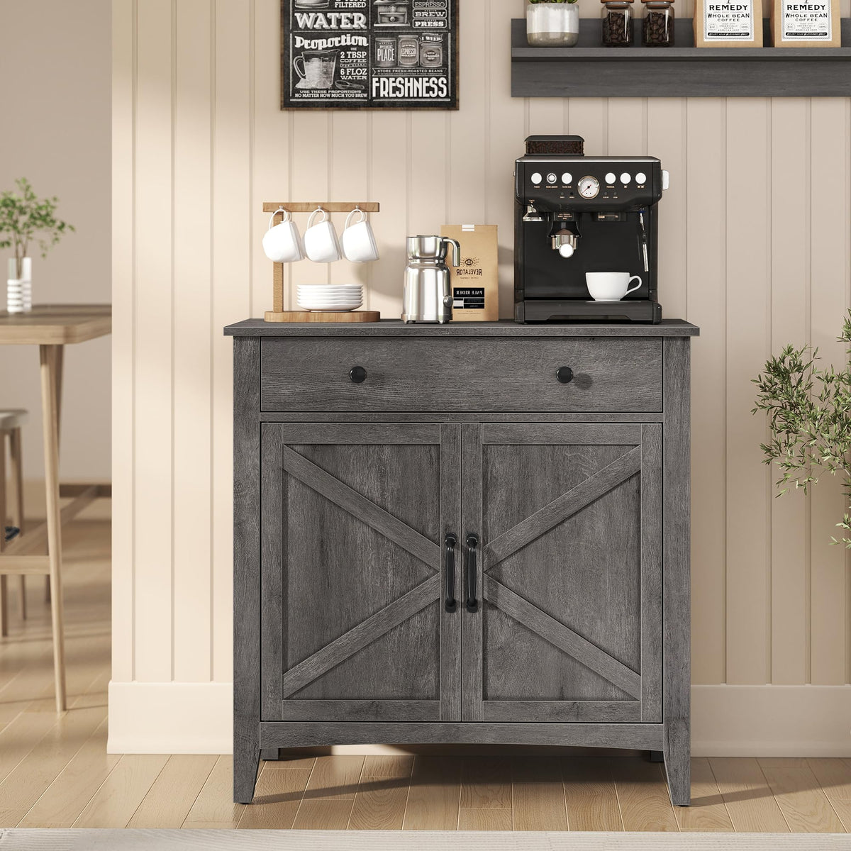 VASAGLE LIRY Buffet and Coffee Bar Cabinet