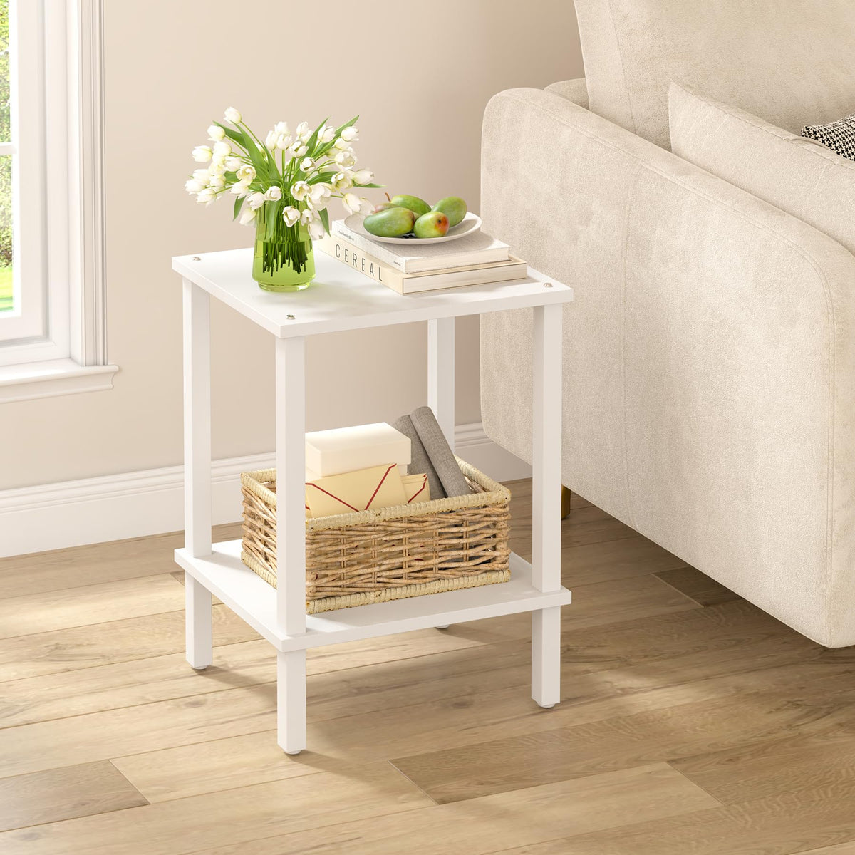 TUTOTAK Two-Tier Side Table