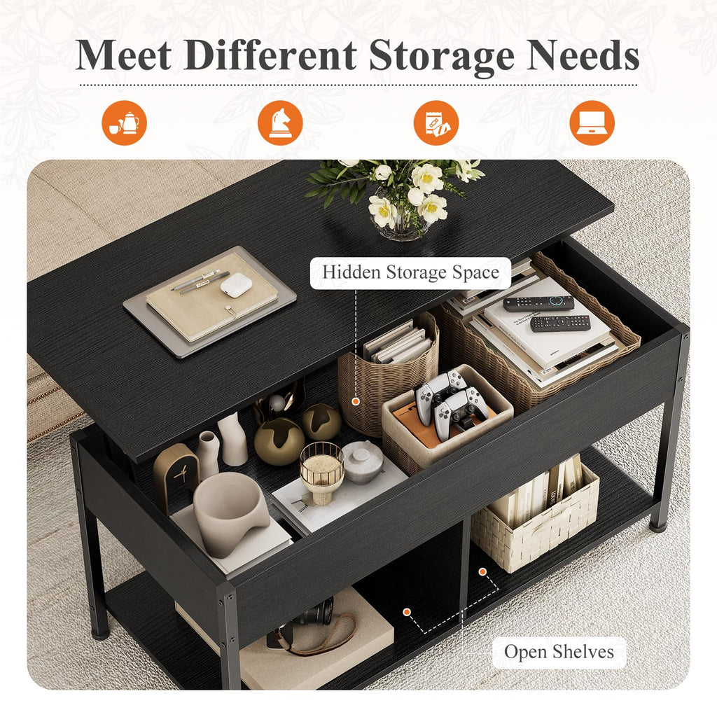 OLIXIS Lift-Top Storage Coffee Table