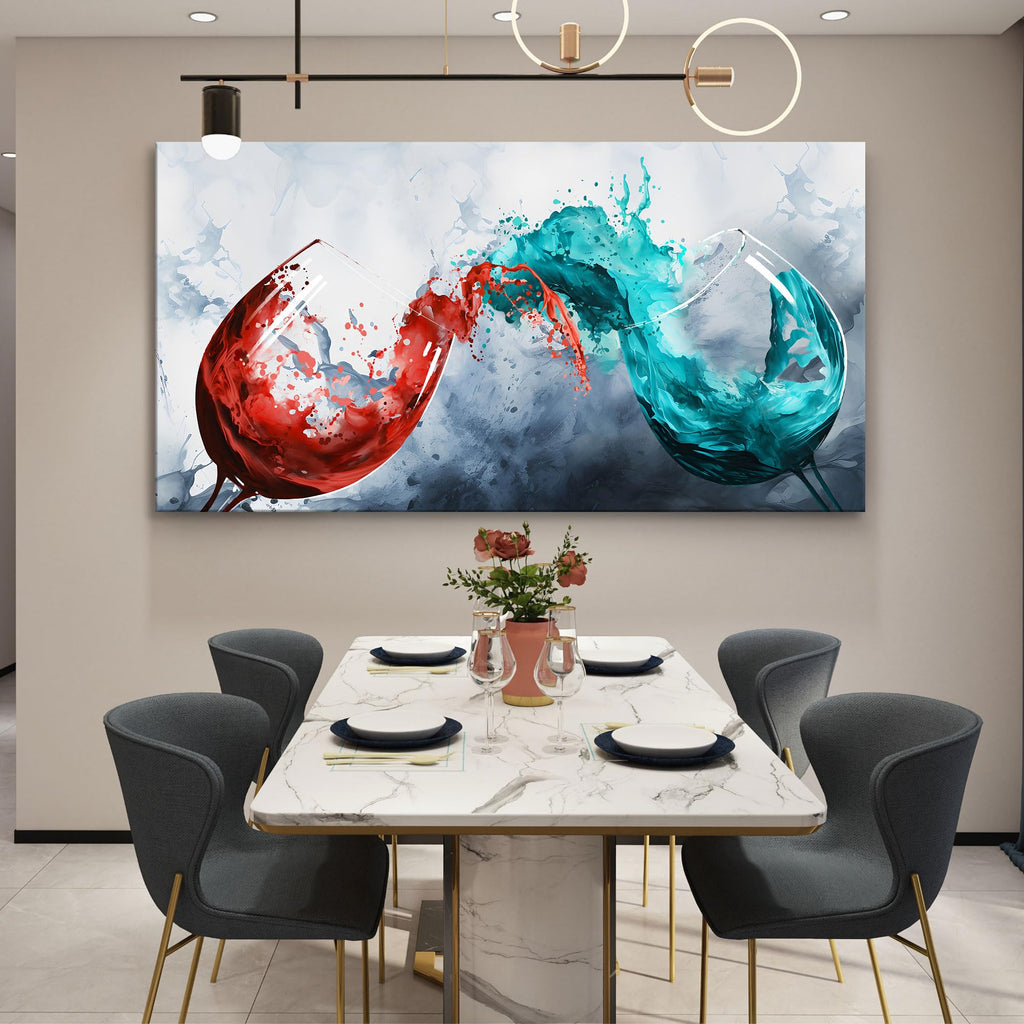 Pogusmavi Large Modern Canvas Wall Art