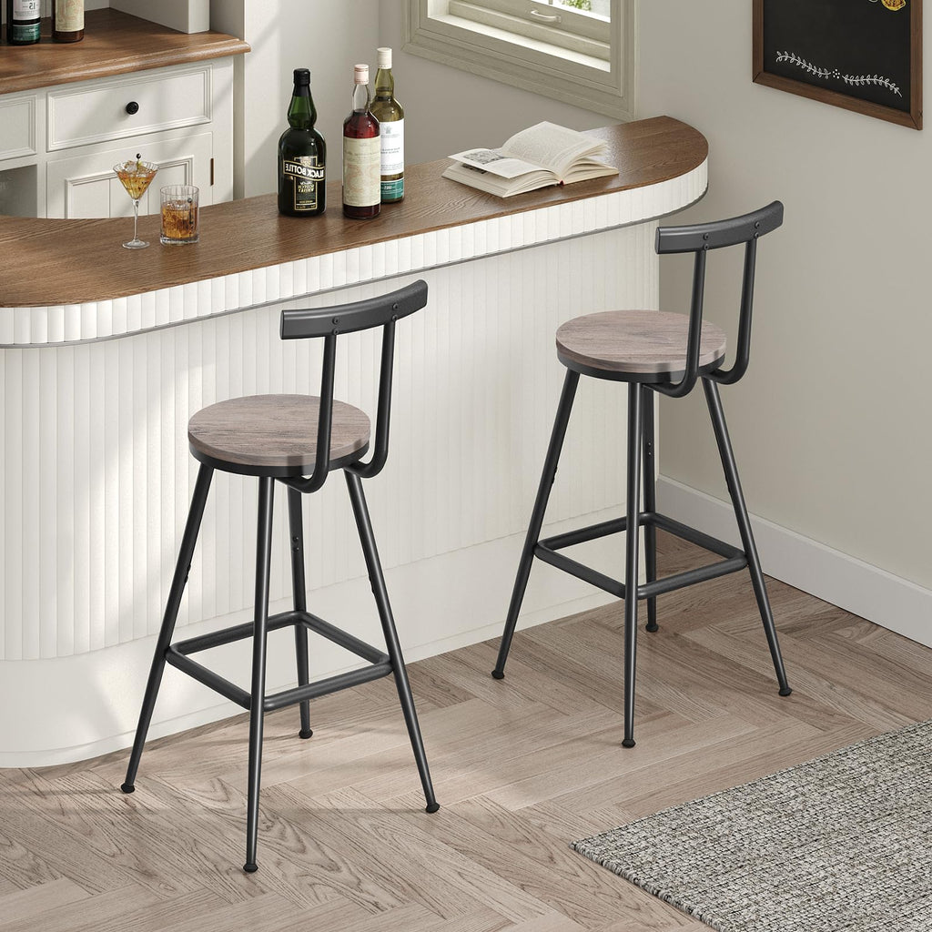 MAHANCRIS 26-Inch Bar Stools, Set of Two