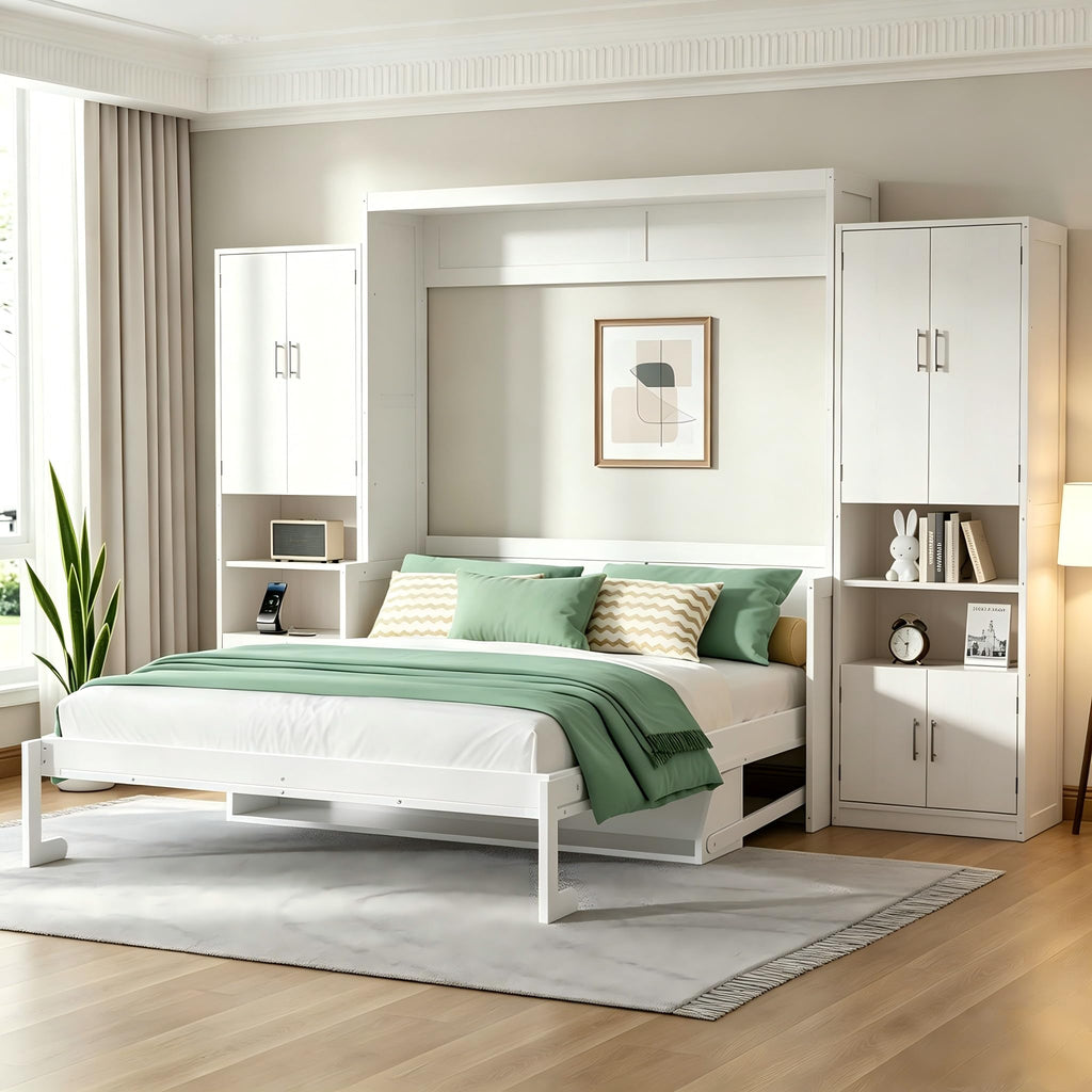 Queen Murphy Bed with Desk and Drawers