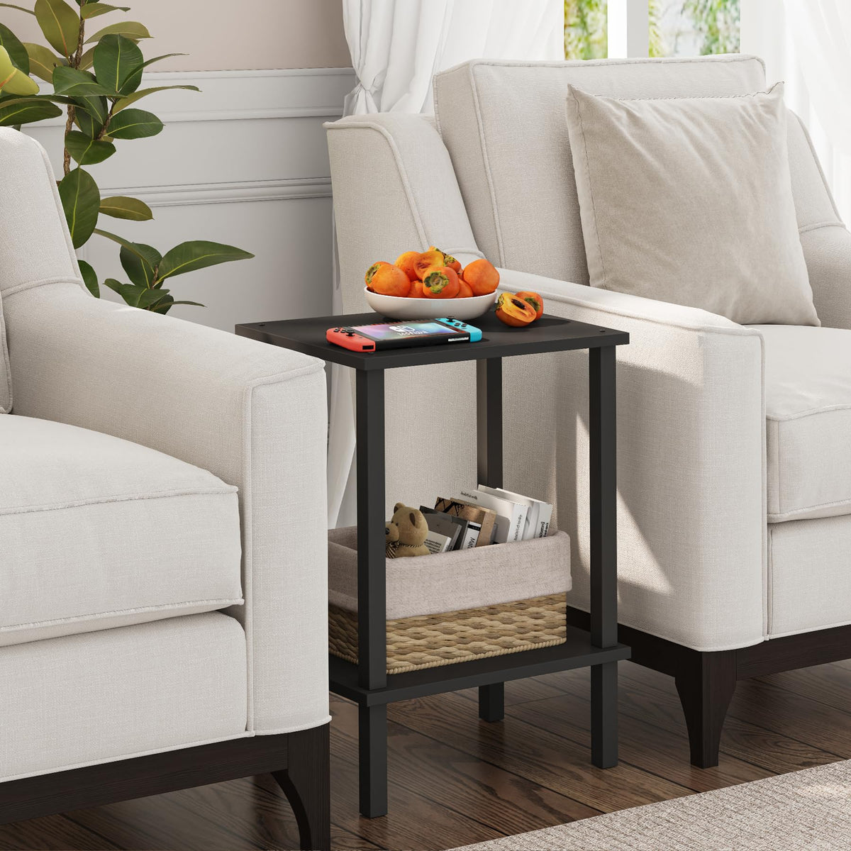 TUTOTAK Two-Tier Side Table