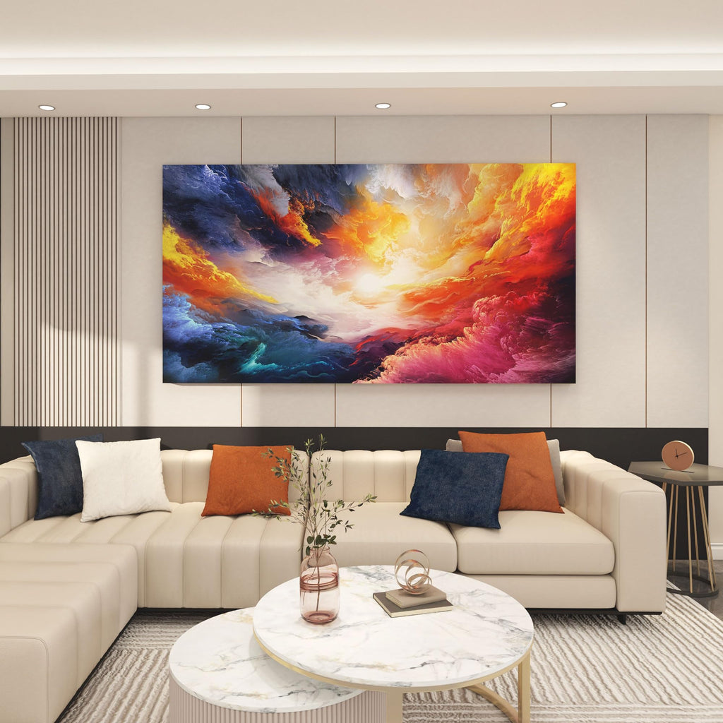 Pogusmavi Large Modern Canvas Wall Art