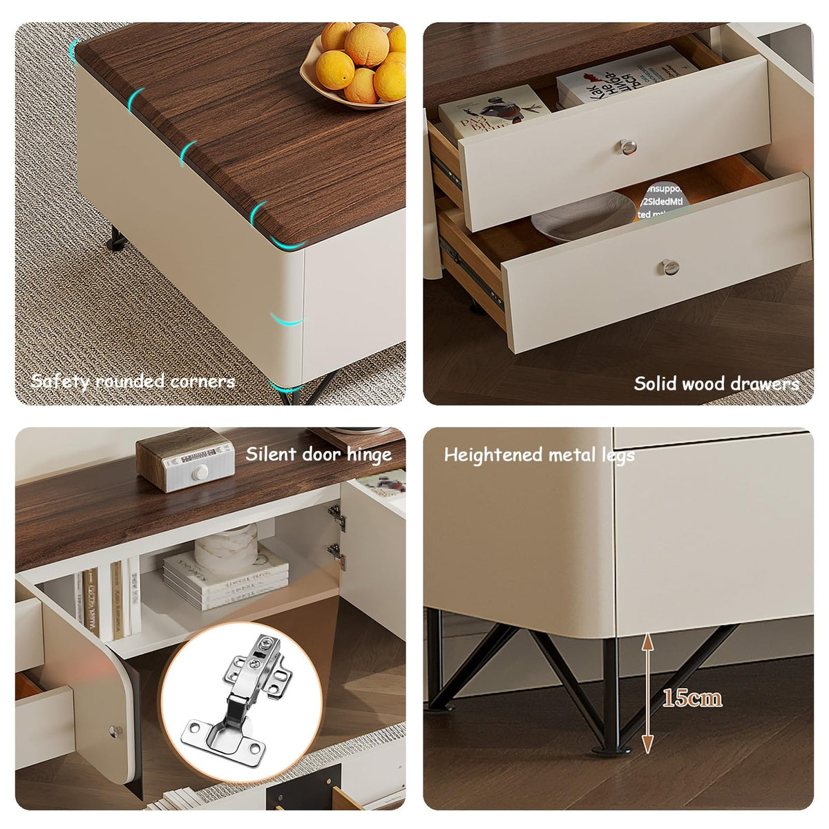 JIAOCKJIAO Four-Drawer TV Stand