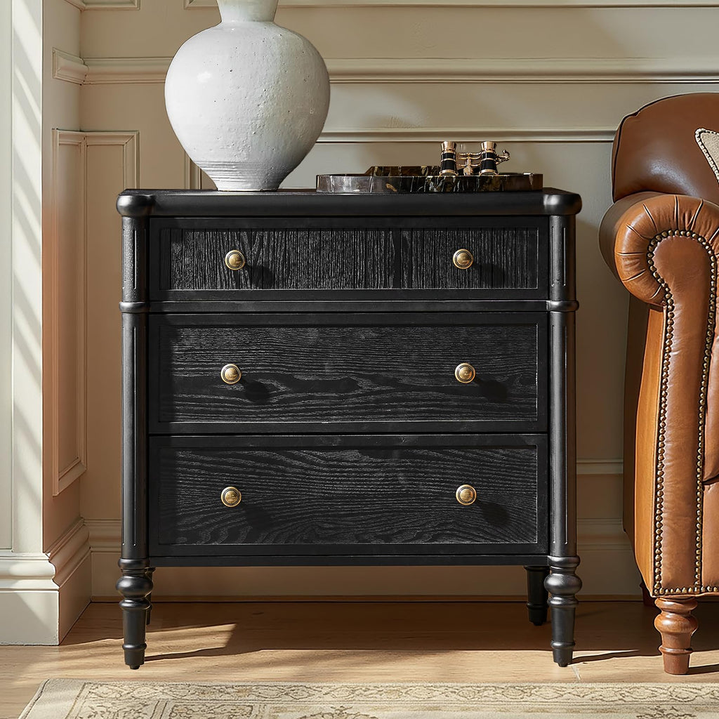 HULALA HOME Fluted Charging Nightstand