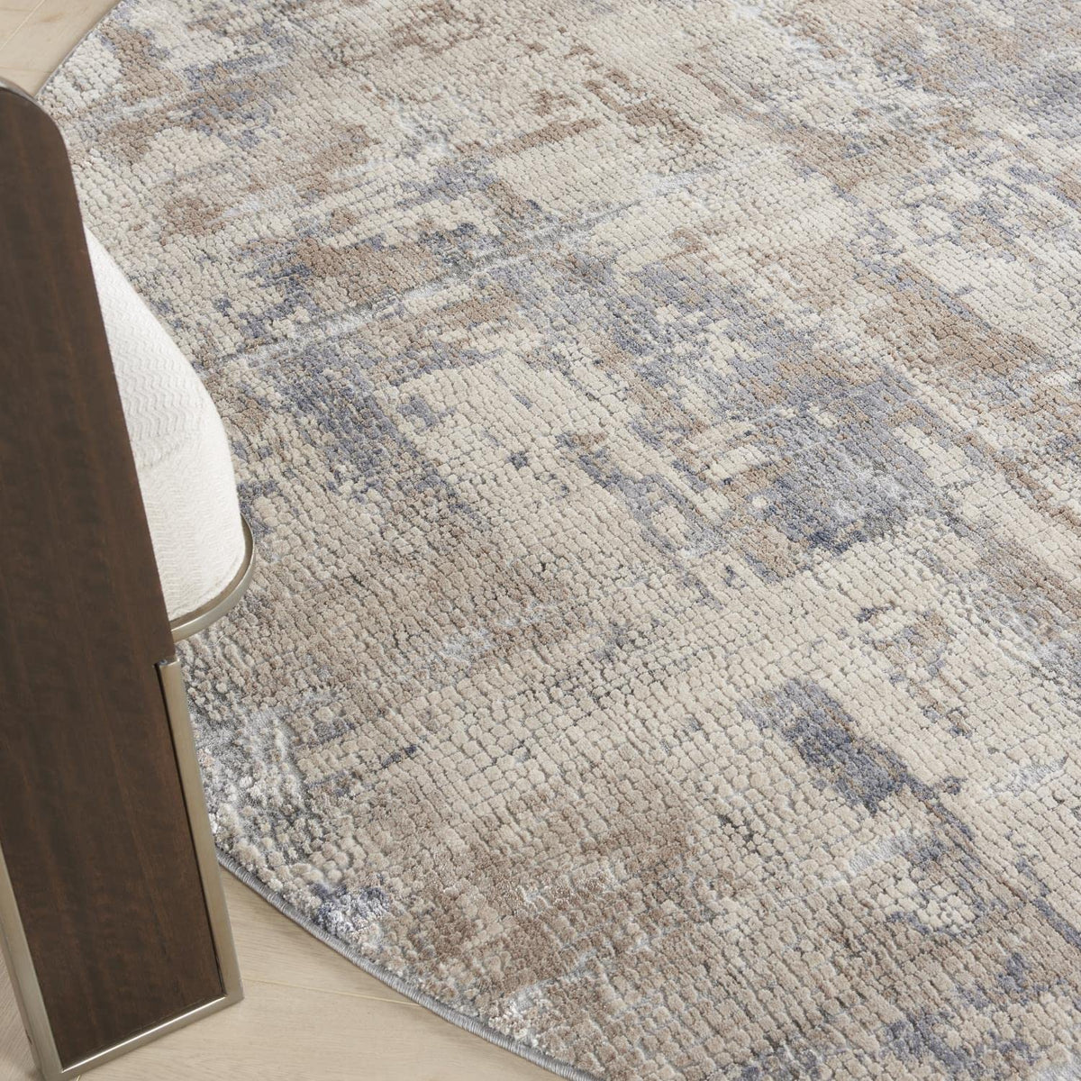 Nourison Rustic Beige and Grey Area Rug