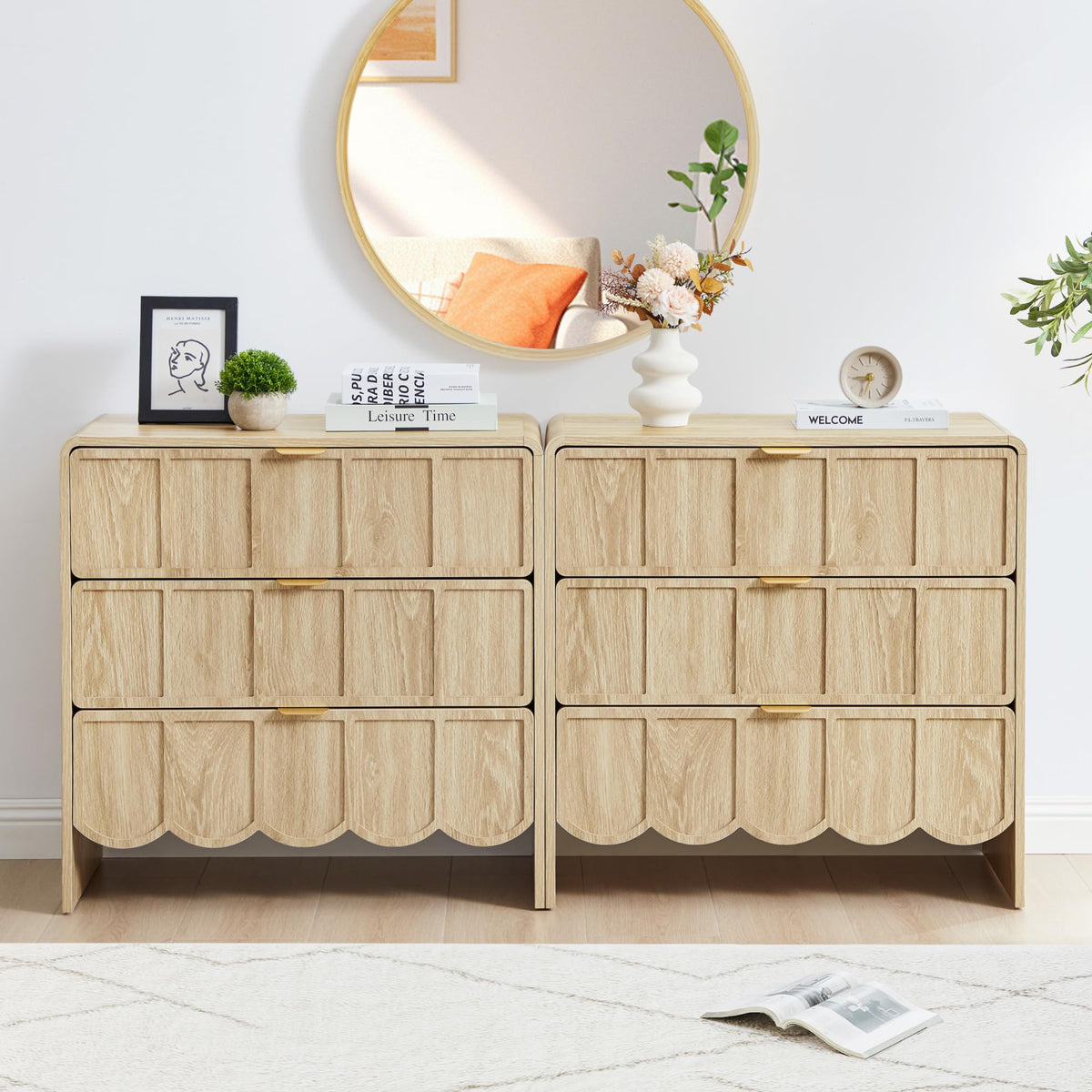 ORRD Wave-Fluted Drawer Dresser