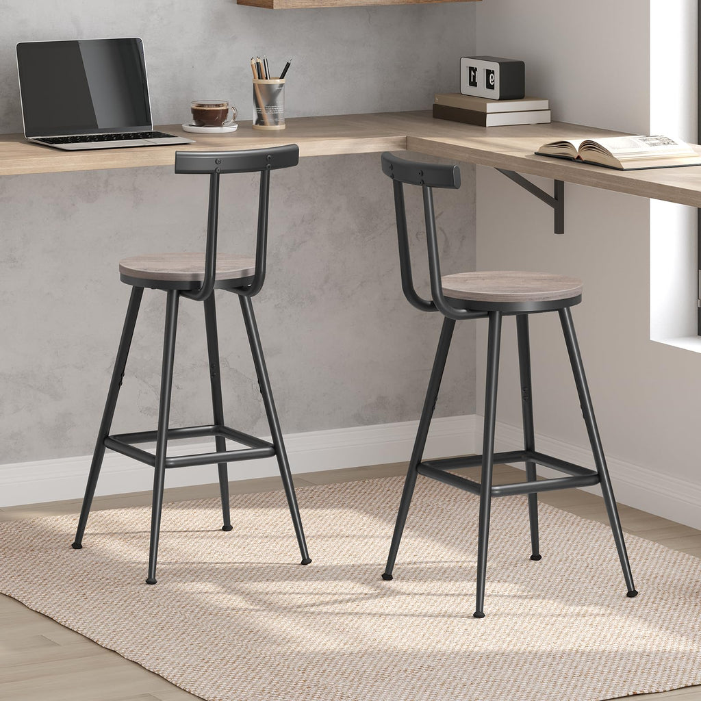 MAHANCRIS 26-Inch Bar Stools, Set of Two
