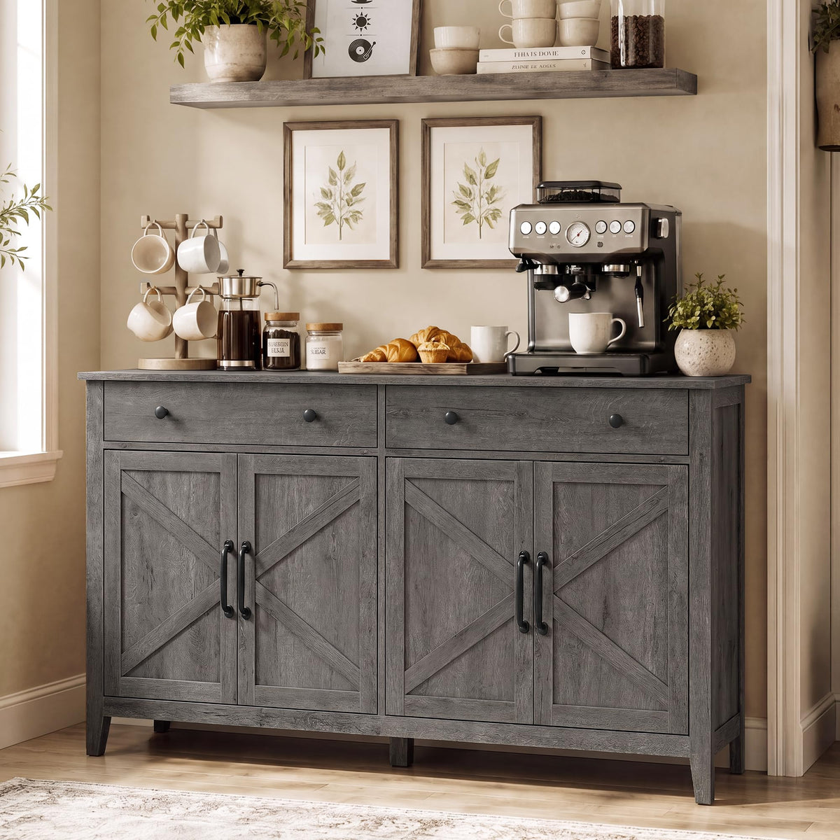 VASAGLE LIRY Buffet and Coffee Bar Cabinet