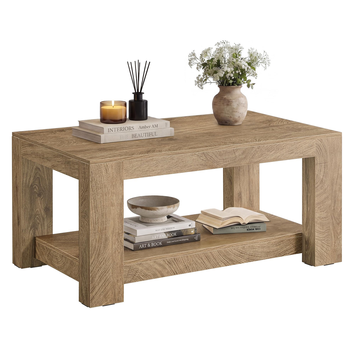 VASAGLE Farmhouse Coffee Table