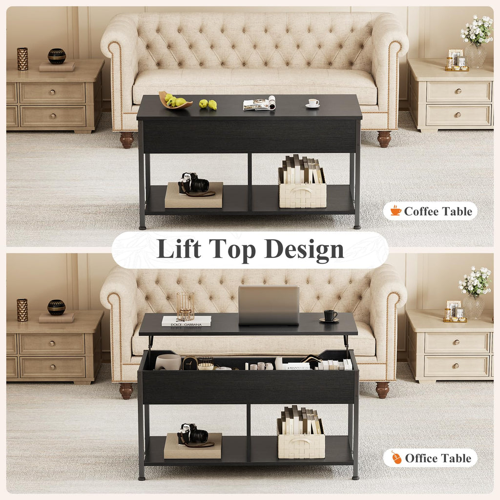 OLIXIS Lift-Top Storage Coffee Table