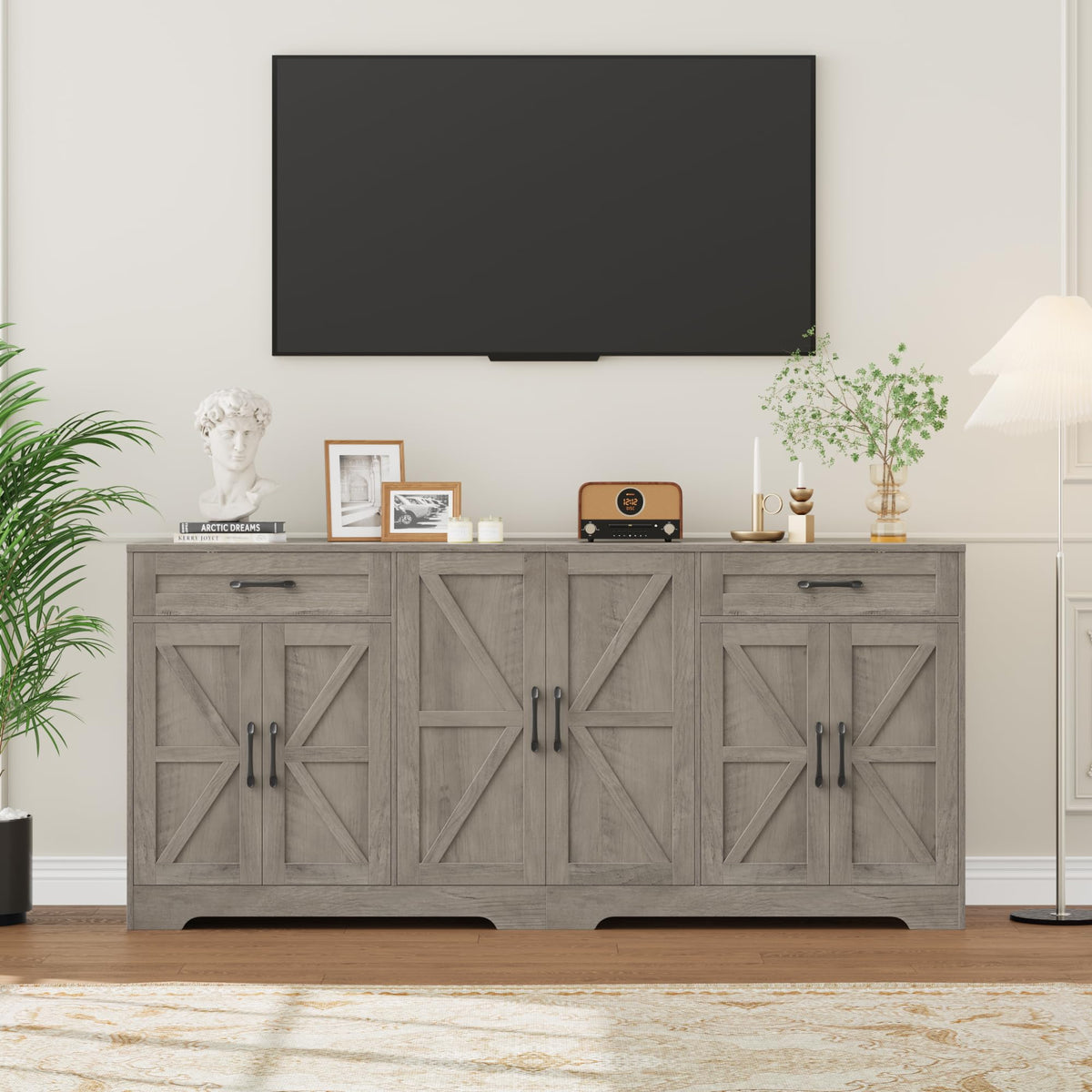 BOTLOG 71-Inch Farmhouse Sideboard