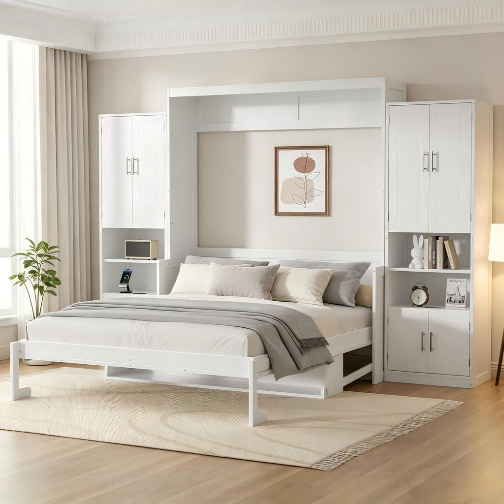 Queen Murphy Bed with Desk and Drawers