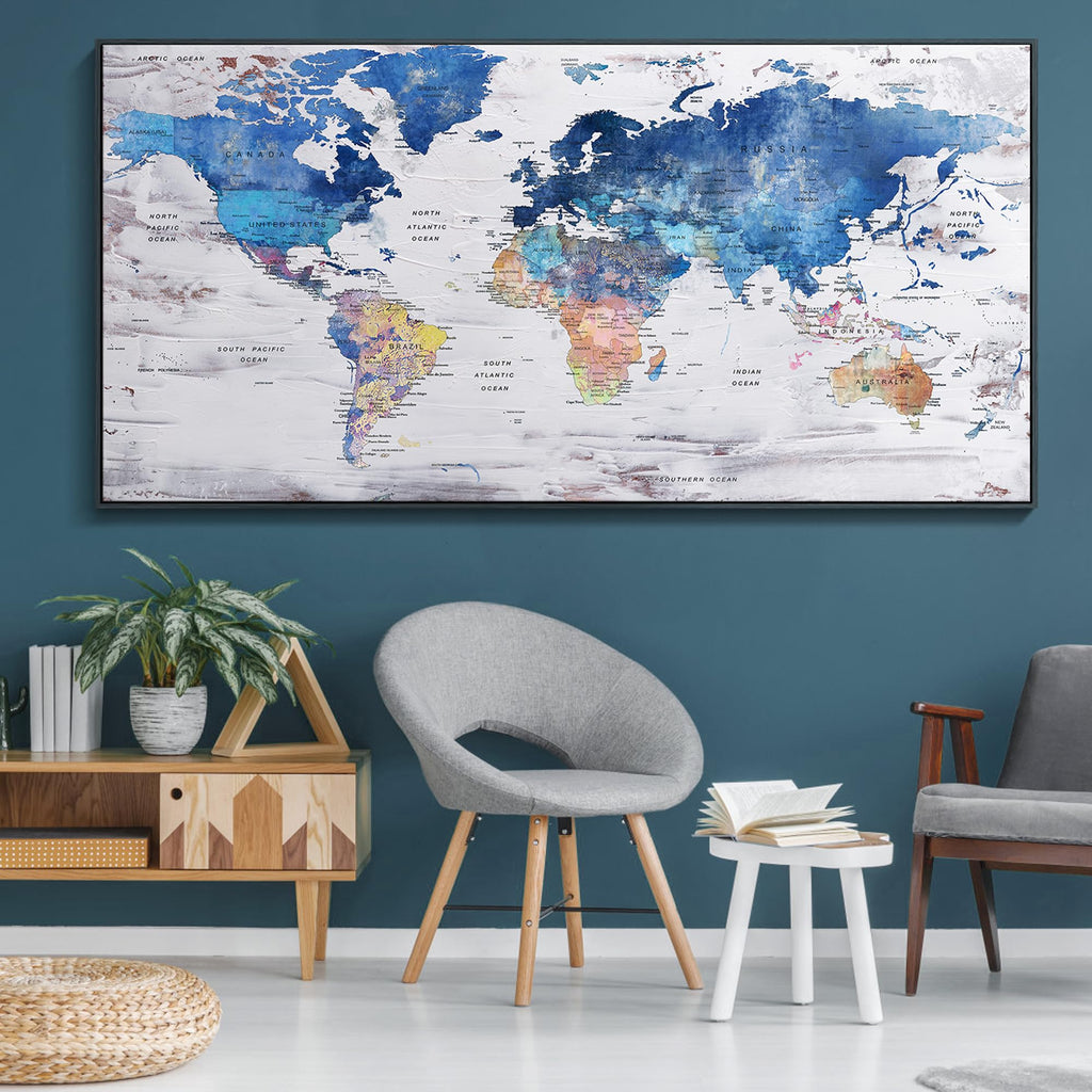Pogusmavi Large Modern Canvas Wall Art