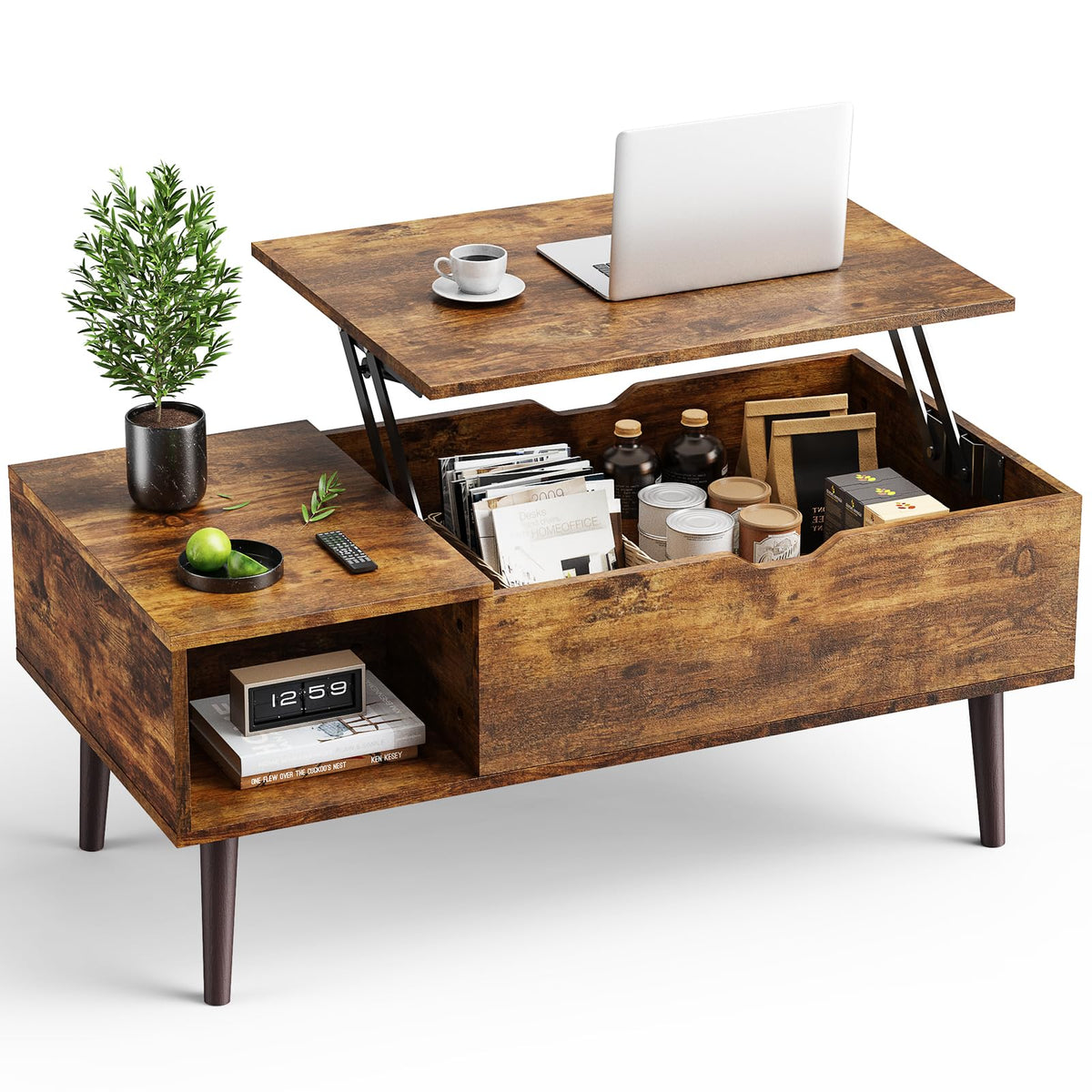 OLIXIS Lift-Top Storage Coffee Table