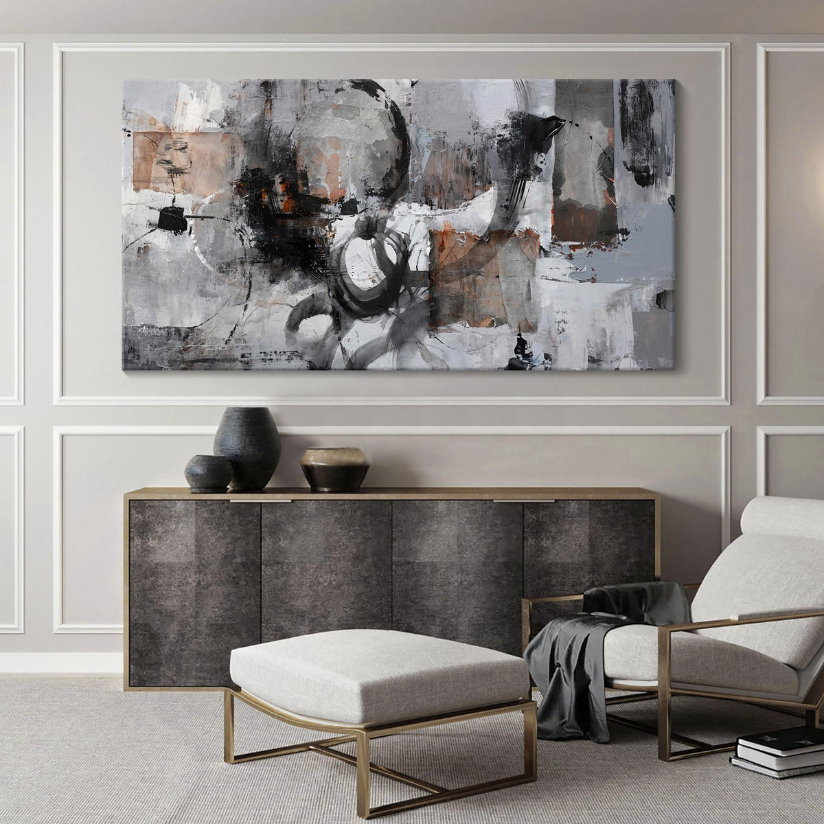 Pogusmavi Large Modern Canvas Wall Art