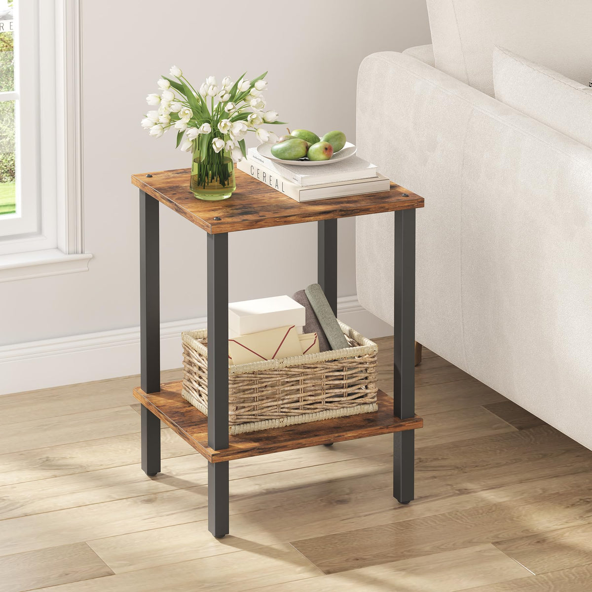 TUTOTAK Two-Tier Side Table