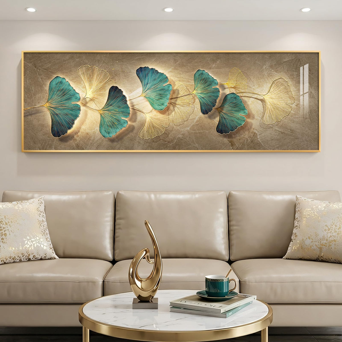 Large Framed Boho Bedroom Wall Art