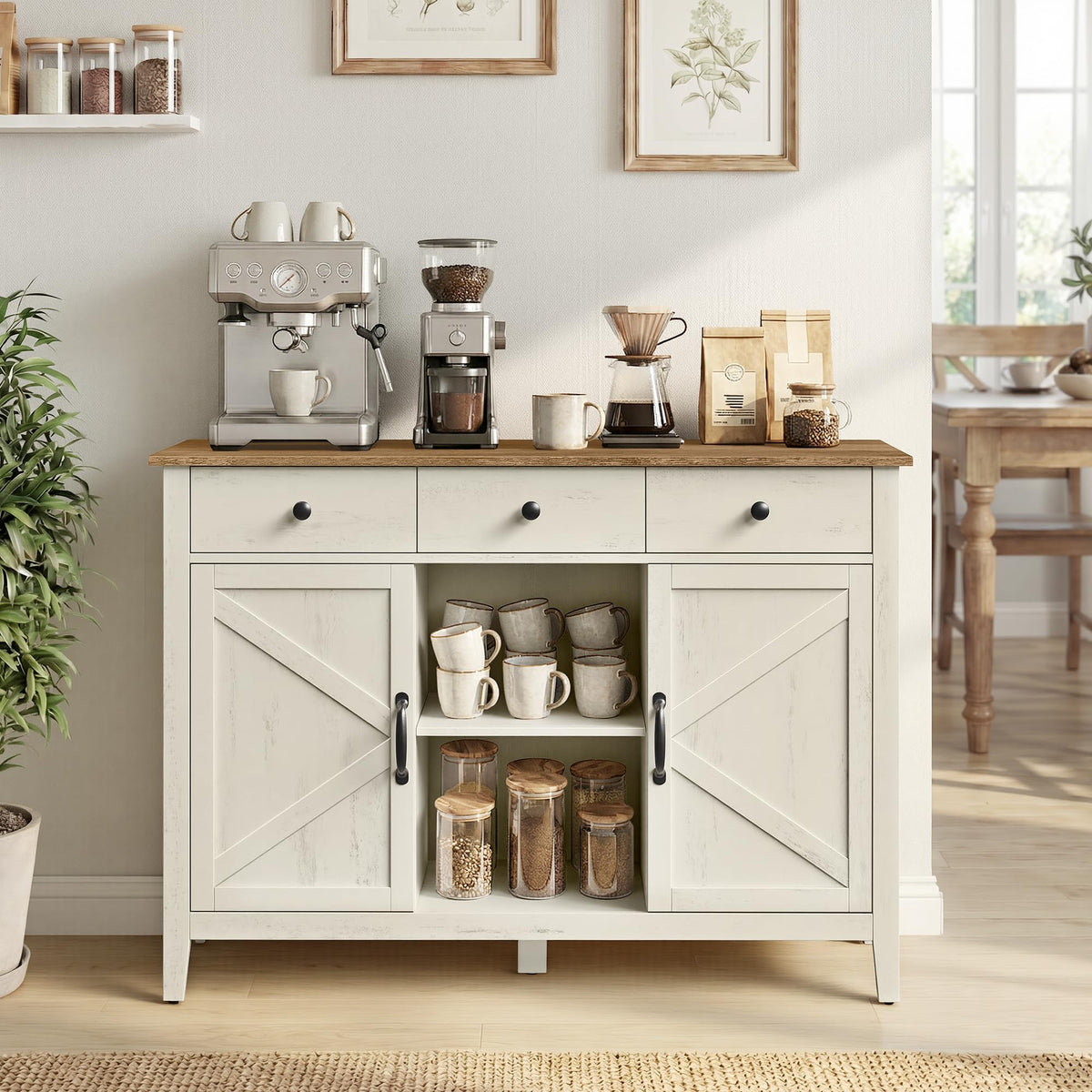 VASAGLE LIRY Buffet and Coffee Bar Cabinet