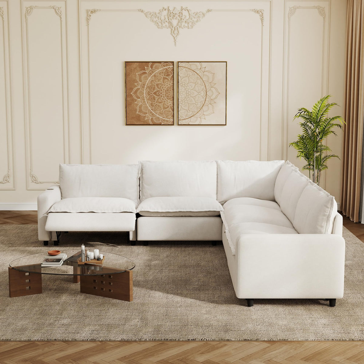 Power-Reclining Modular Sectional Sofa