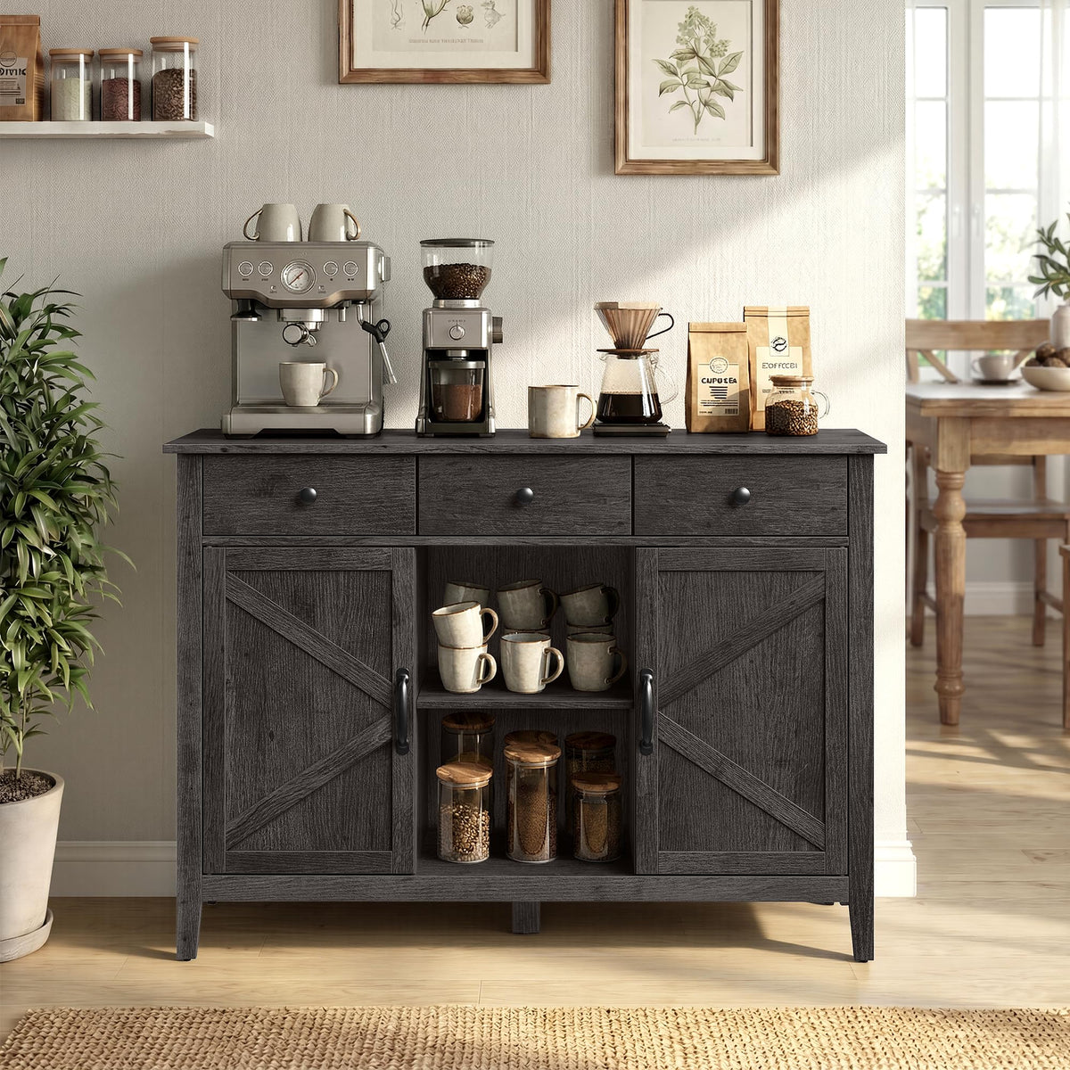 VASAGLE LIRY Buffet and Coffee Bar Cabinet