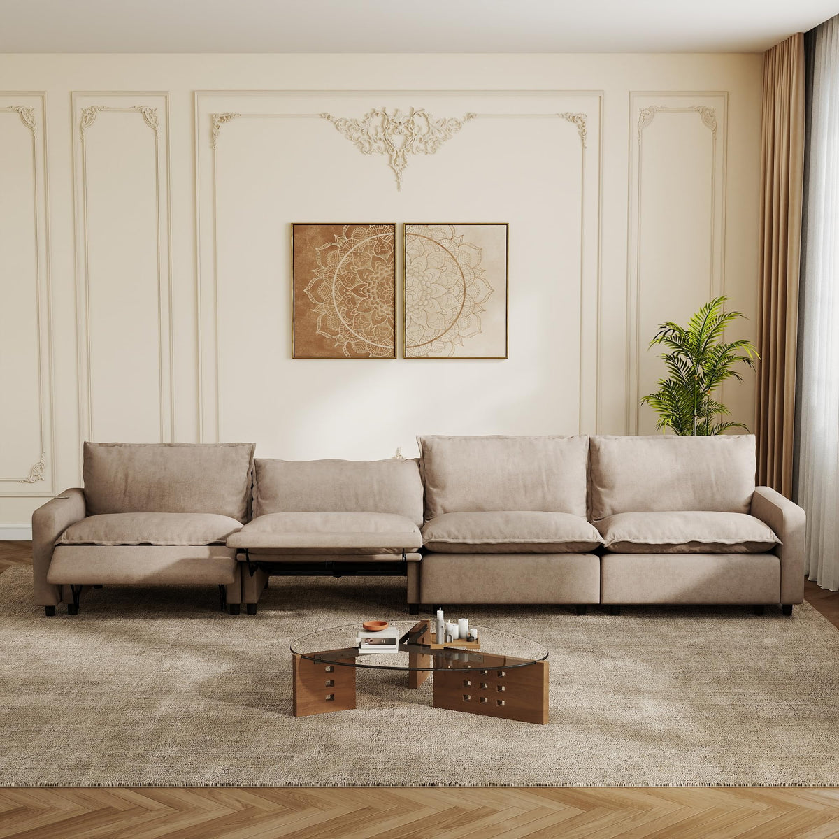 Power-Reclining Modular Sectional Sofa