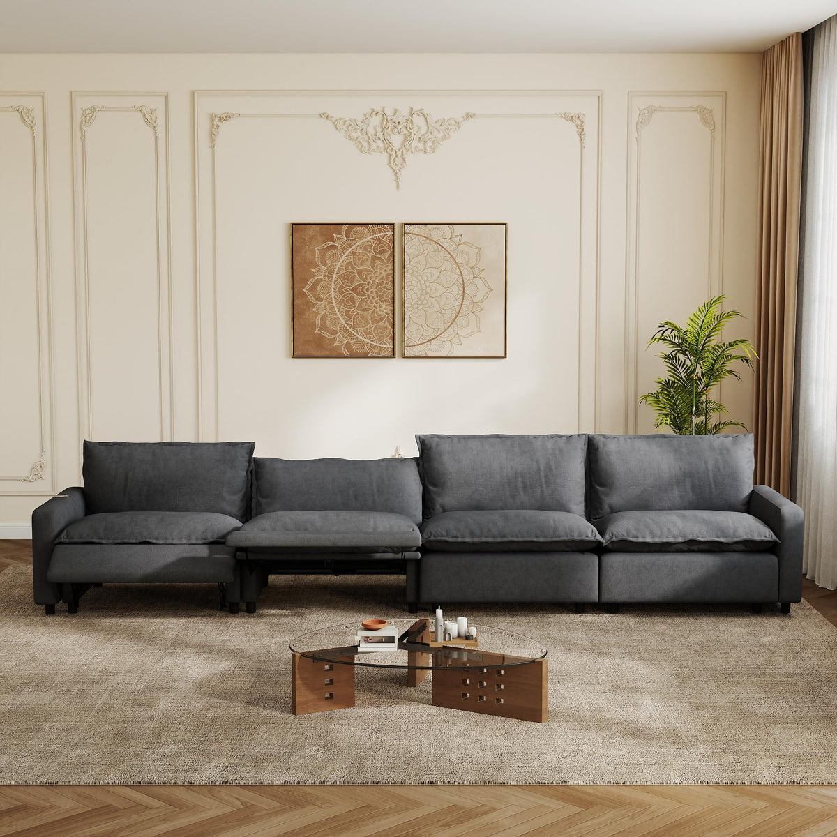 Power-Reclining Modular Sectional Sofa