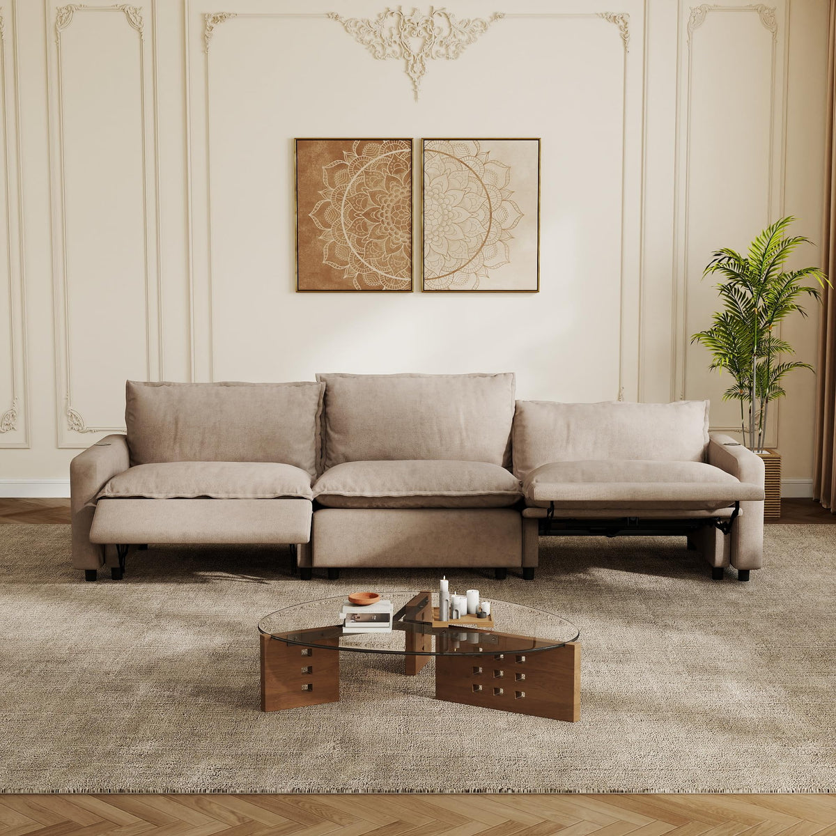 Power-Reclining Modular Sectional Sofa