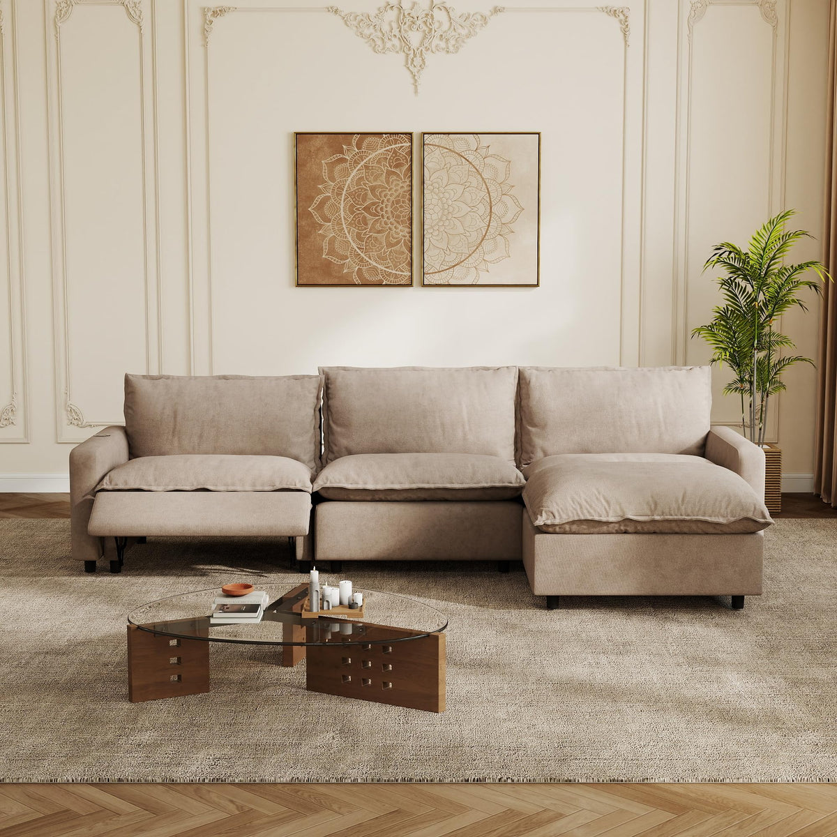 Power-Reclining Modular Sectional Sofa