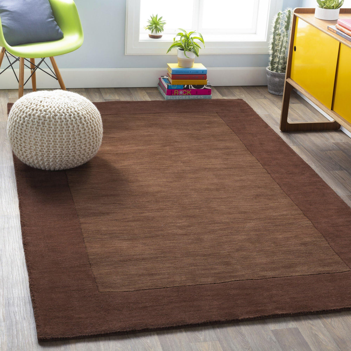Casa Loom Hand-Tufted Wool Border Rug