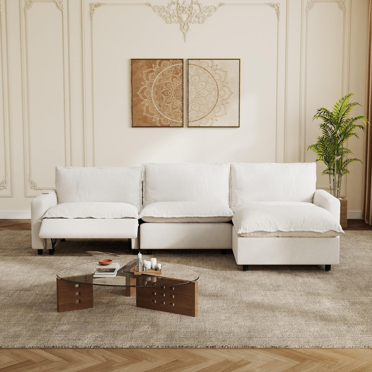 Power-Reclining Modular Sectional Sofa