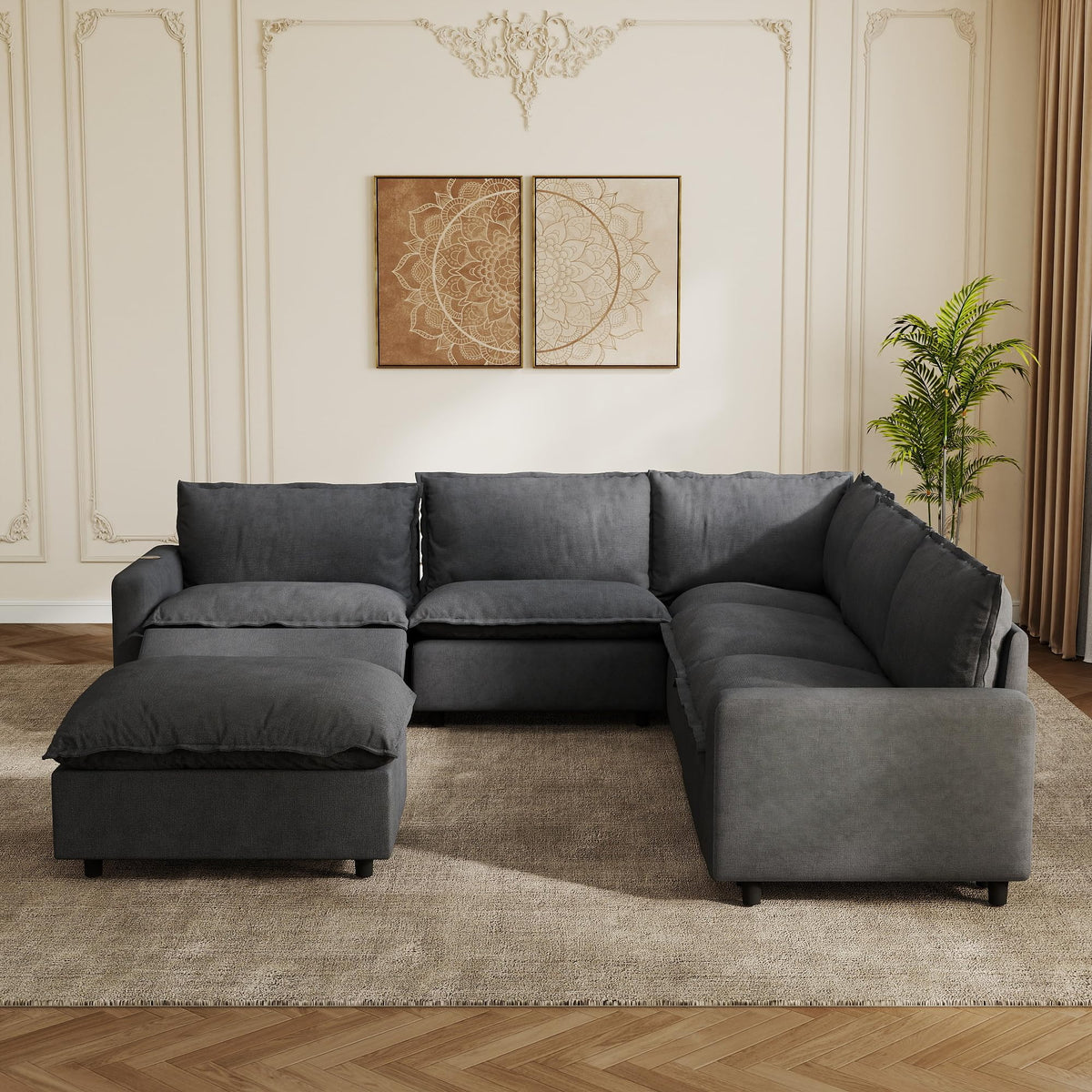 Power-Reclining Modular Sectional Sofa