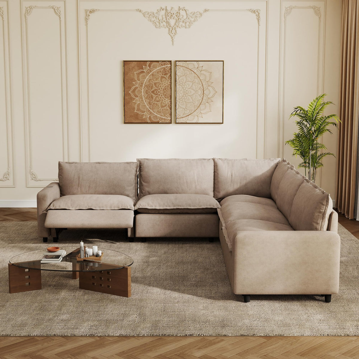 Power-Reclining Modular Sectional Sofa