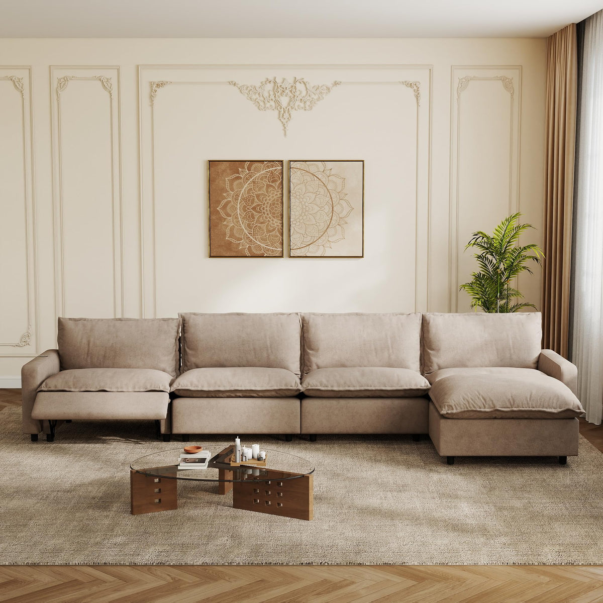 Power-Reclining Modular Sectional Sofa