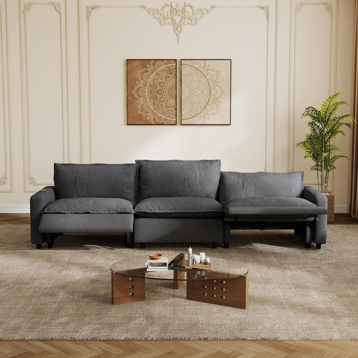 Power-Reclining Modular Sectional Sofa