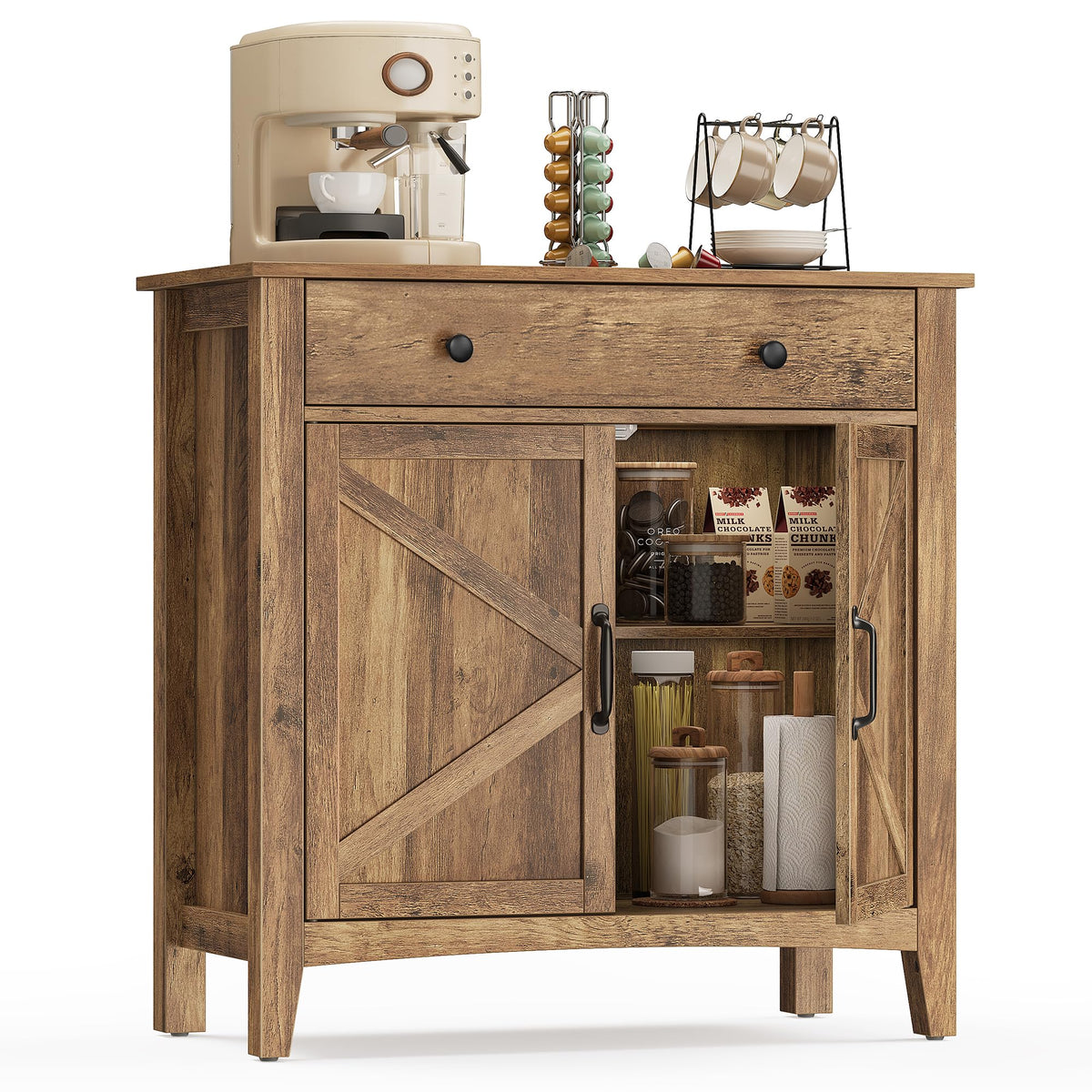 VASAGLE LIRY Buffet and Coffee Bar Cabinet