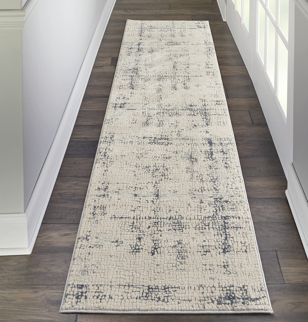 Nourison Rustic Beige and Grey Area Rug