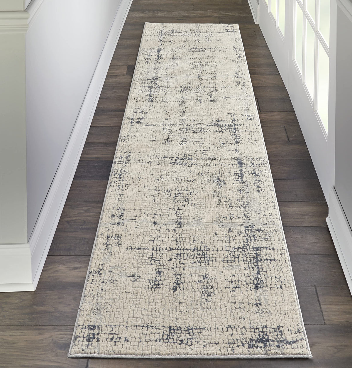 Nourison Rustic Beige and Grey Area Rug