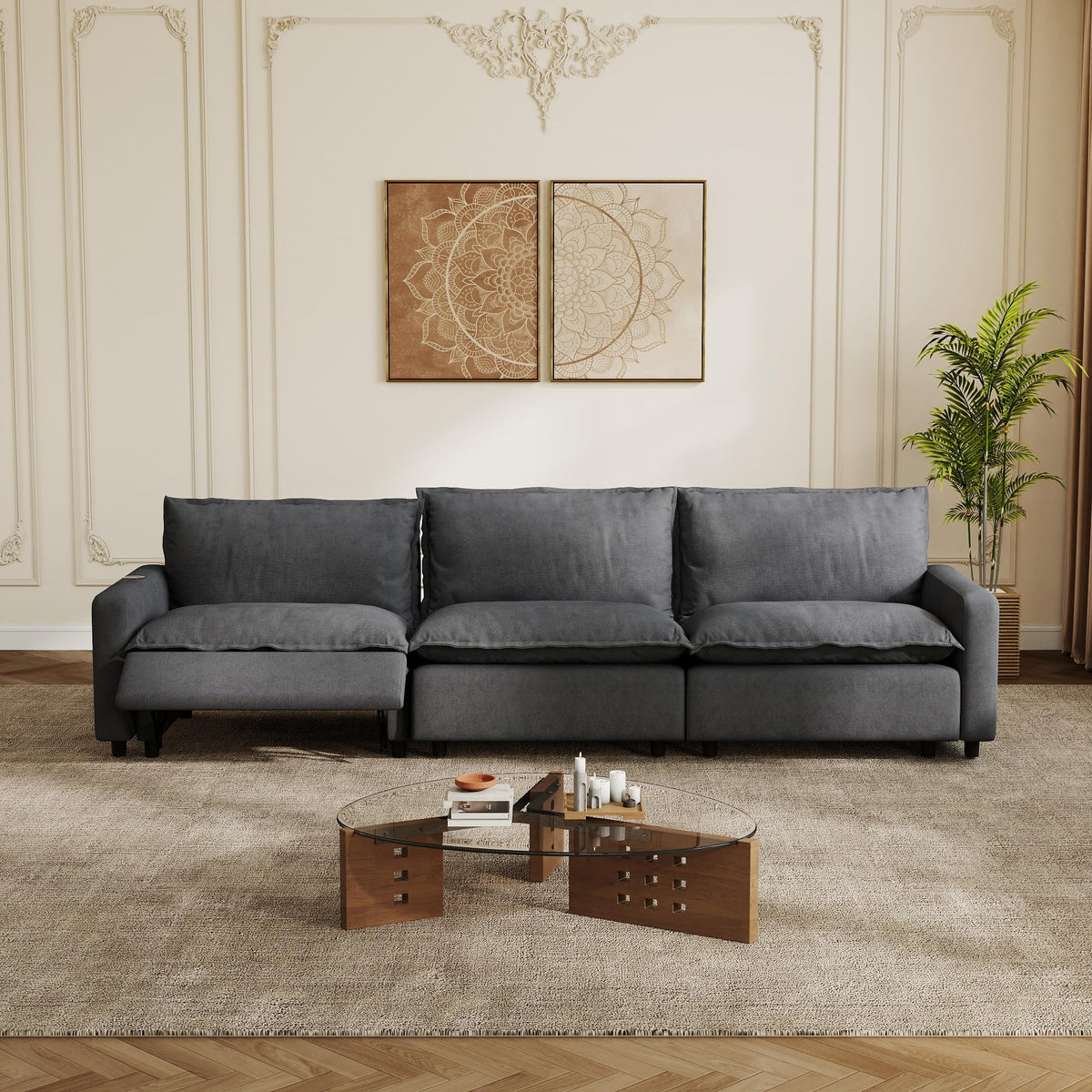 Power-Reclining Modular Sectional Sofa