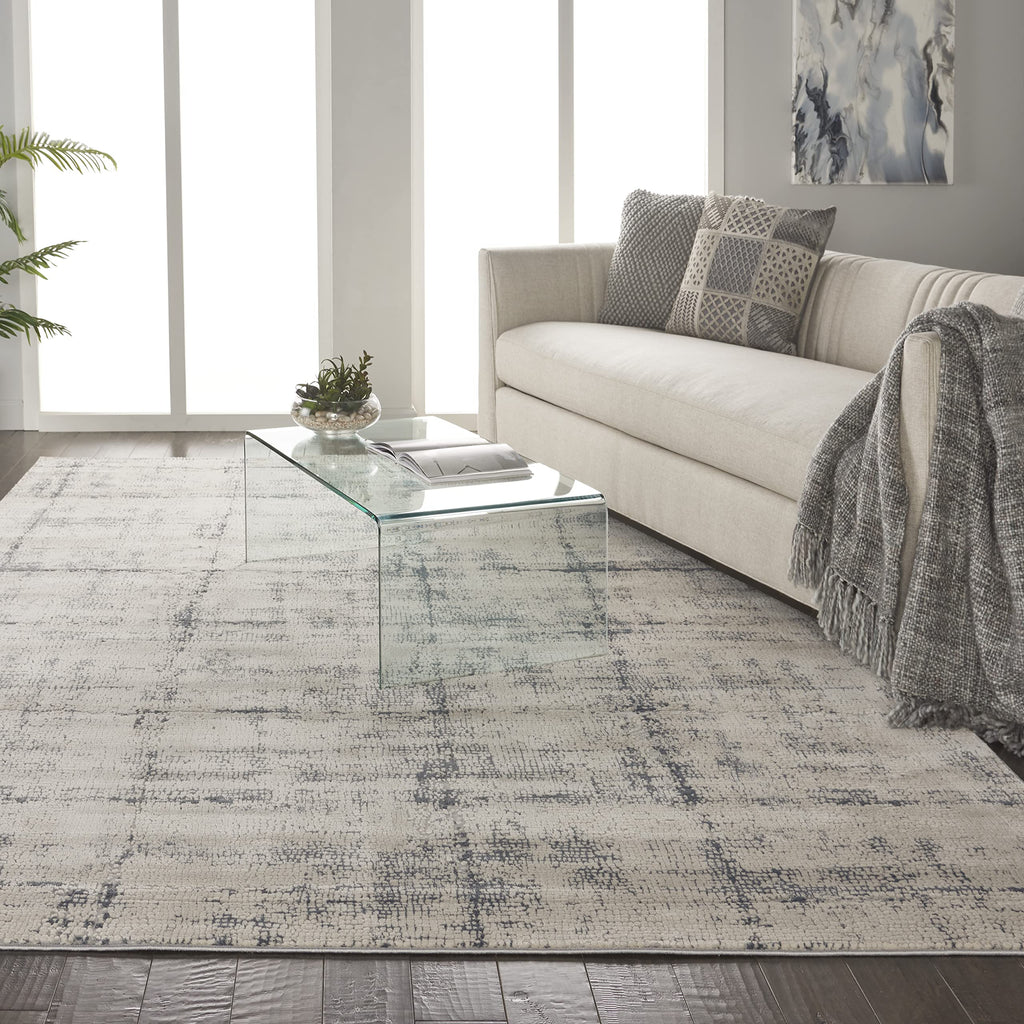 Nourison Rustic Beige and Grey Area Rug