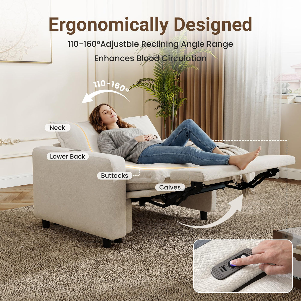 Power-Reclining Modular Sectional Sofa