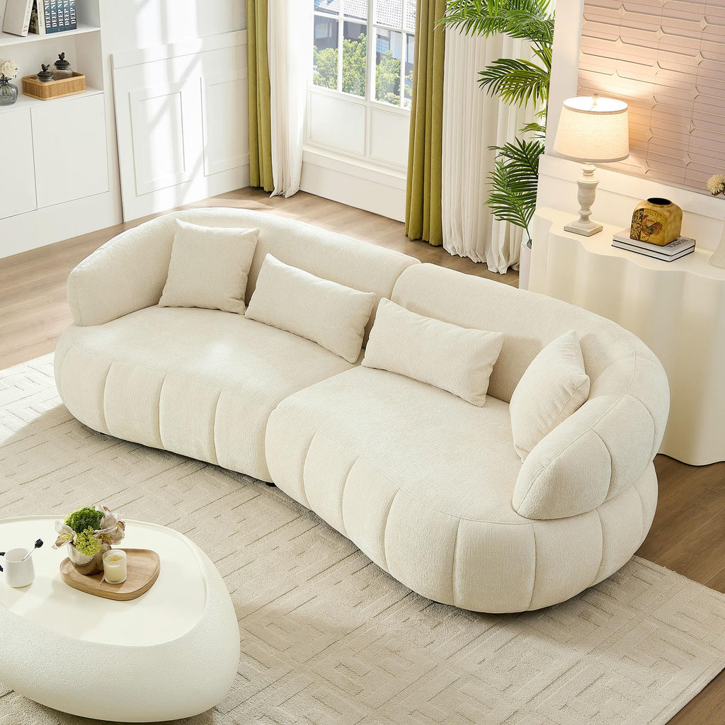 DREAMODERN Curved Four-Seat Sectional Sofa