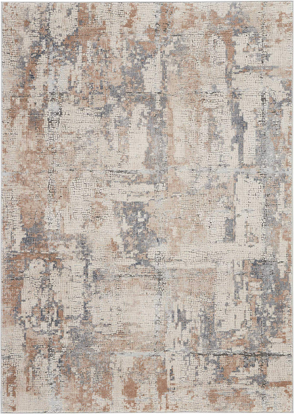 Nourison Rustic Beige and Grey Area Rug